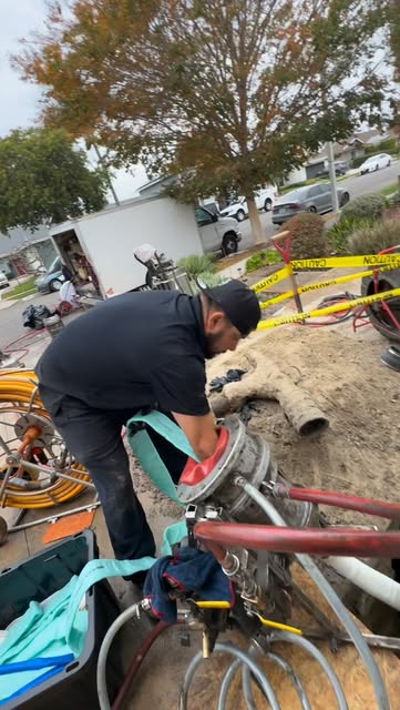 Pipe lining in the field — SoCal Rooter project