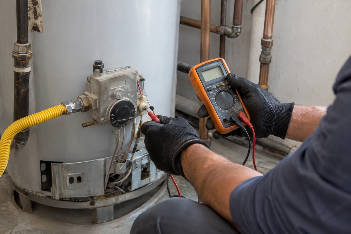 Water heater repair assessment using a control tester